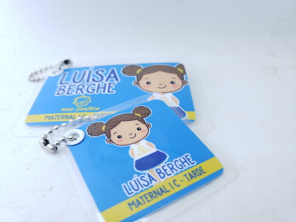 Tag Chaveiro Escolar Menina para Mochila e Lancheira - Imagem 2