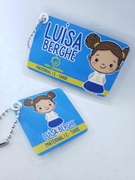 Tag Chaveiro Escolar Menina para Mochila e Lancheira - Imagem 4