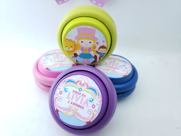 Ioiô Personalizado Circo Rosa Menina