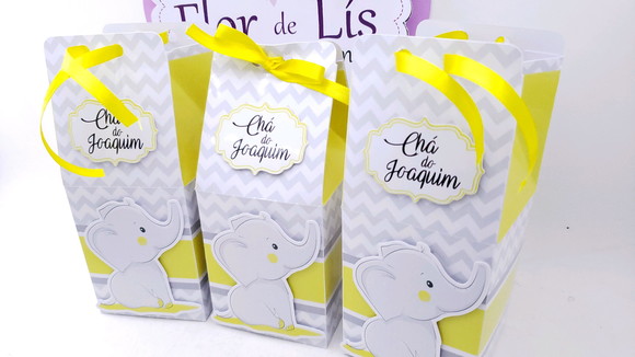 Caixa Milk Personalizada Elefantinho