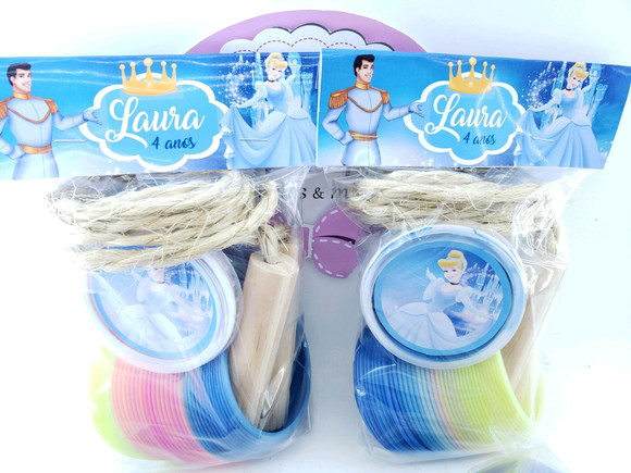 Kit Diversão Cinderela Lembrancinha com Geleca