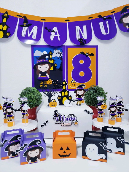 Kit Festa em Casa Halloween com Caixinhas