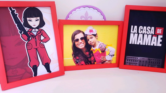 Quadro Personalizado La Casa de Papel Dia das Mães