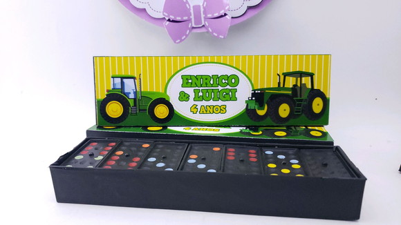 Dominó Personalizado Trator John Deere
