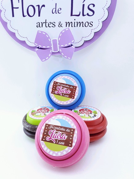 Ioiô Personalizado Fazendinha Rosa Menina
