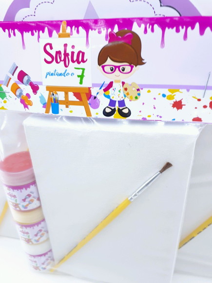 Kit Pintura Pintando o Sete Tela 10x15