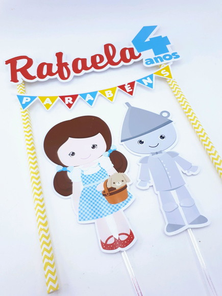 Cake Topper Mágico de Oz Topo Bolo