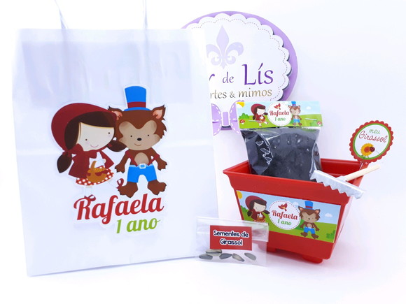 Kit Plantação com Sacola Chapeuzinho Vermelho