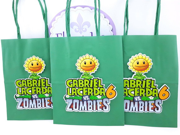 Sacolinha Plants Vs Zombies 16cm