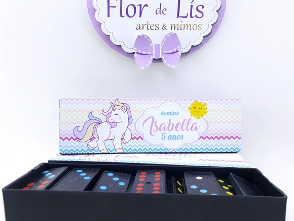 Dominó Personalizado Unicórnio