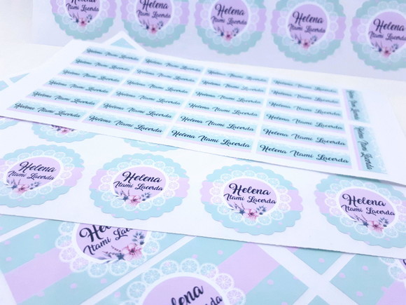 Kit Etiqueta Escolar Floral