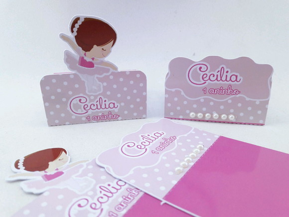 Caixinha Chocolate Duplo Bailarina