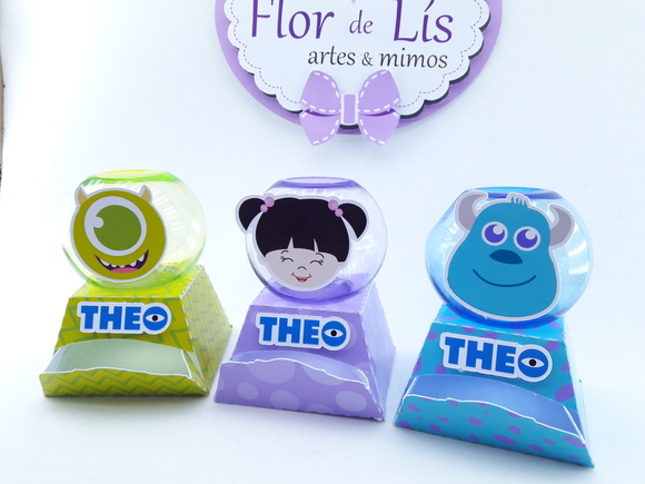 Caixinha Mini Baleiro Monstros Sa