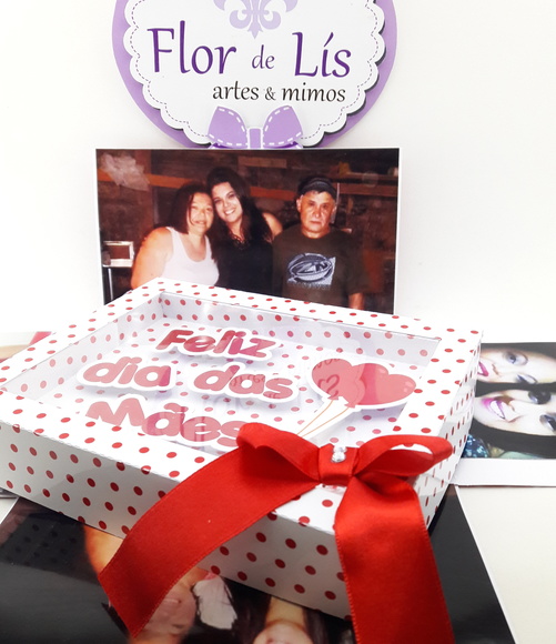 Caixa Explosão Visor Dia das Mães