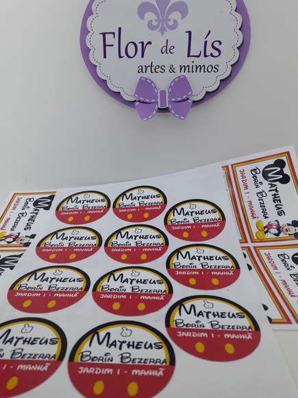 Kit Etiquetas Escolares Mickey