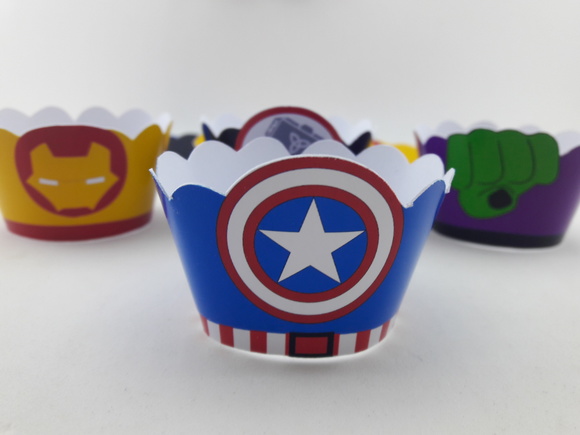 Wrapper Mini (saia Cupcake) Vingadores