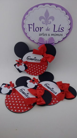 Convite Minnie Luxo (c/ Tag)