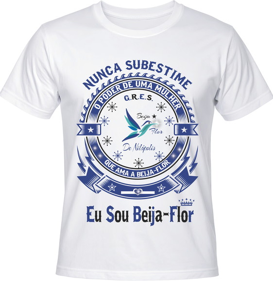 Camiseta Carnaval Eu Sou Beija-flor de Nilópolis Samba