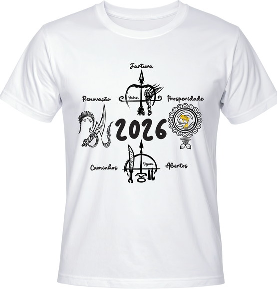 Camiseta Regência 2026 Caminhos Abertos e Prosperidade
