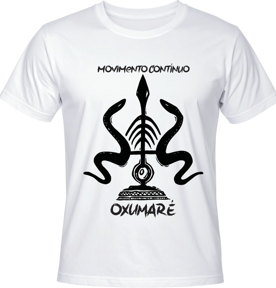 Camiseta Oxumaré Transformação Sagrada Orixá das Cores
