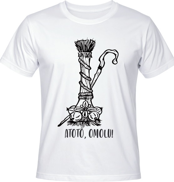 Camiseta Atotô Omolu - Axé e Proteção