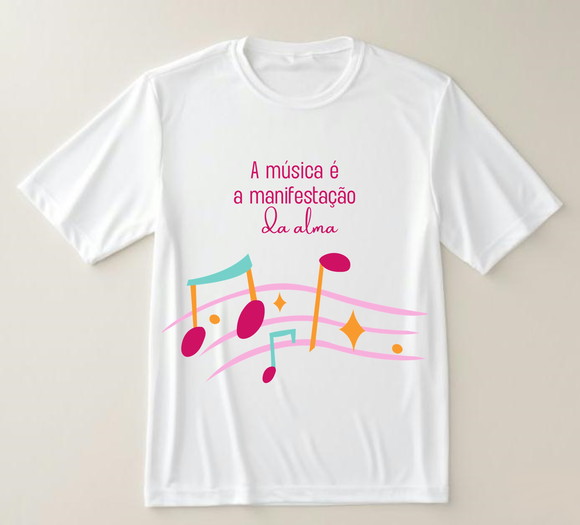 Camiseta a Música É a Manifestação da Alma
