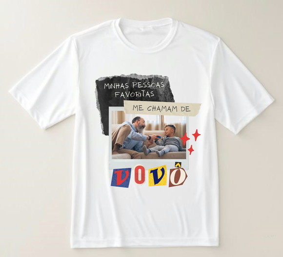 Camiseta Minha Pessoas Favoritas Me Chamam de Vovô com Foto