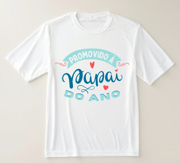 Camiseta Promovido a Papai do Ano