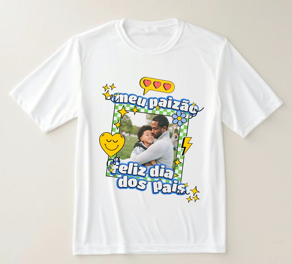 Camiseta Meu Paizão Personalizada com Foto