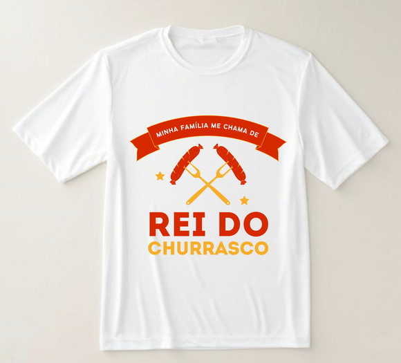Camiseta Minha Família Me Chama de Rei do Churrasco