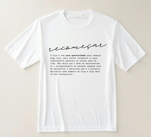Camiseta Recomeçar
