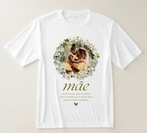 Camiseta Dia das Mães Personalizada com Foto