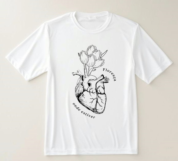 Camiseta Floresça Onde Estiver