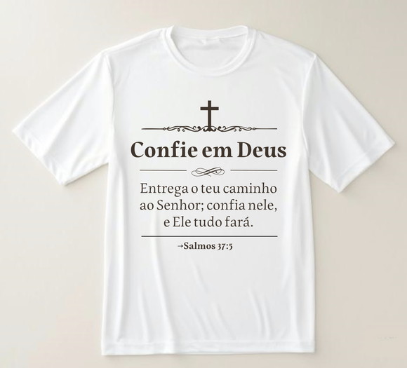 Camiseta Religiosa Confie em Deus