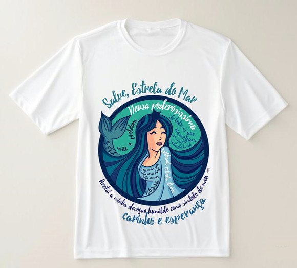 Camiseta Religiosa Yemanjá