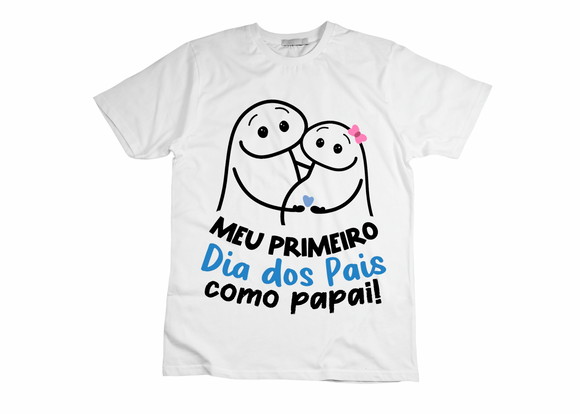 Camiseta Meu Primeiro Dia dos Pais Como Papai