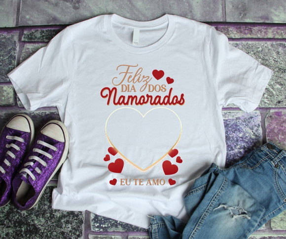 Camiseta Dia dos Namorados Personalizada com Foto