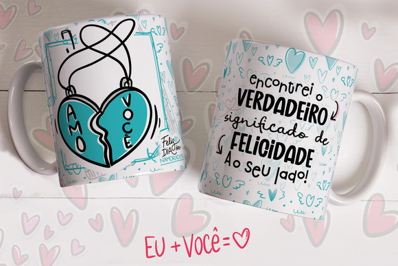 Caneca Dia dos Namorados Amo Você