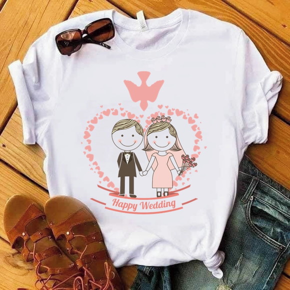 Camiseta Casamento Recém Casados