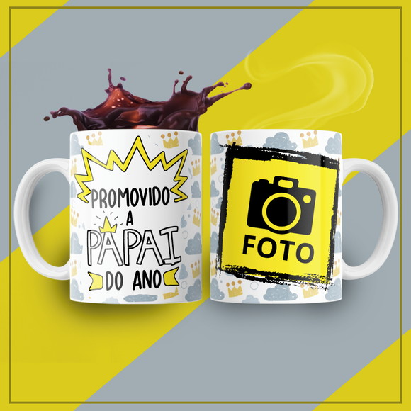 Caneca Promovido A Papai Do Ano