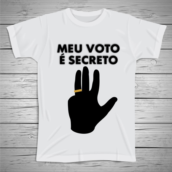 Camiseta Política Meu voto é secreto