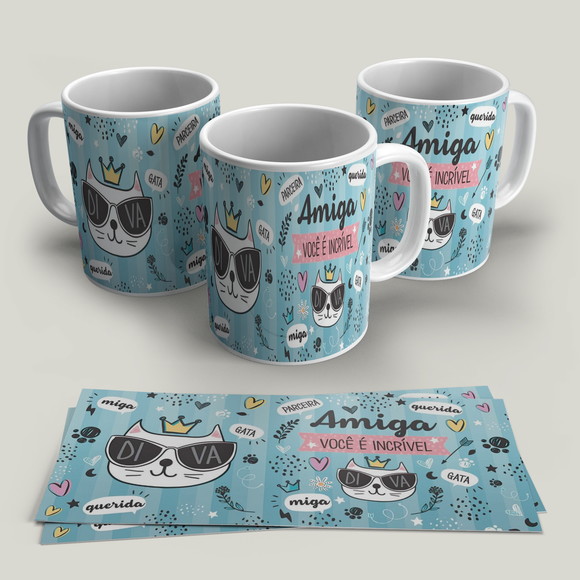 Caneca Porcelana Amizade