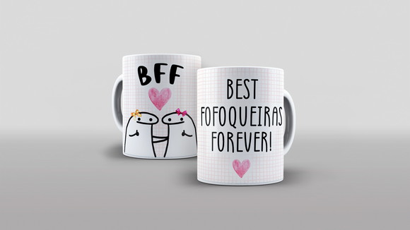 Caneca Porcelana Divertida Amizade