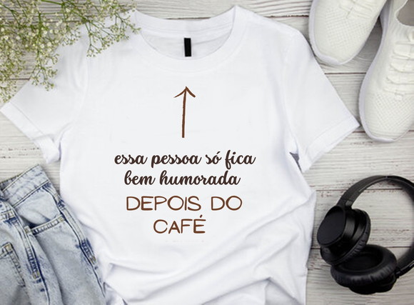 Camiseta Divertida Café