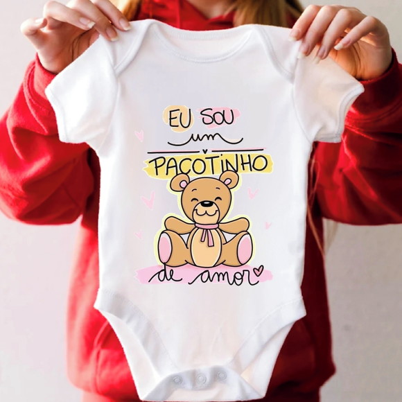 Body Infantil Sou Pacotinho de Amor