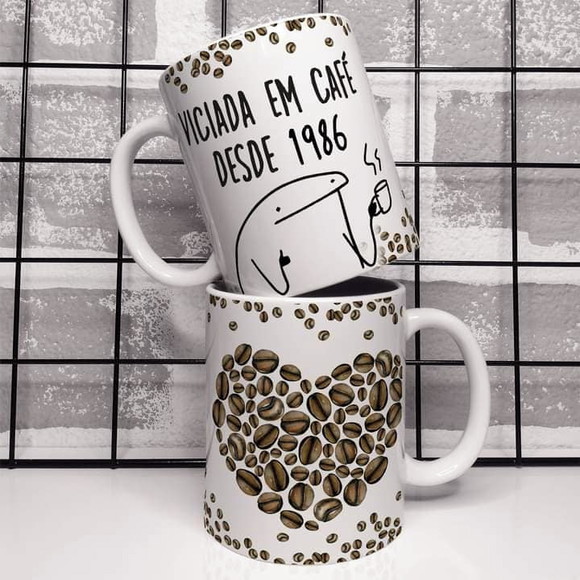 Caneca Porcelana Florck
