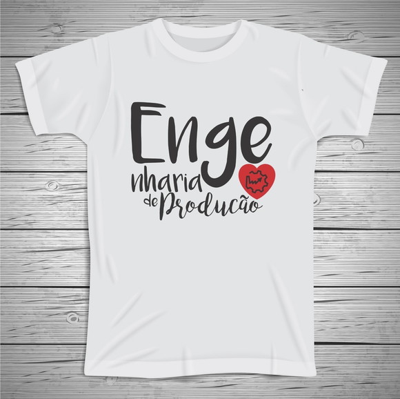 Camiseta Profissão Engenharia de Produção