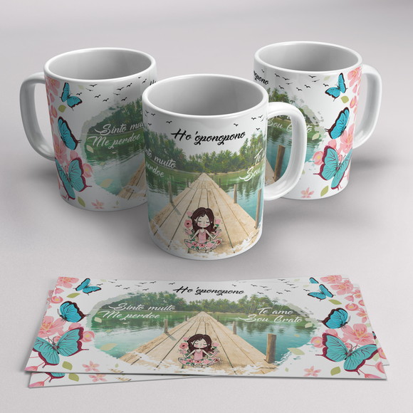 Caneca Porcelana Ho oponopono