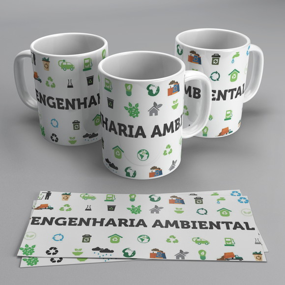 Caneca Profissão Engenharia Ambiental