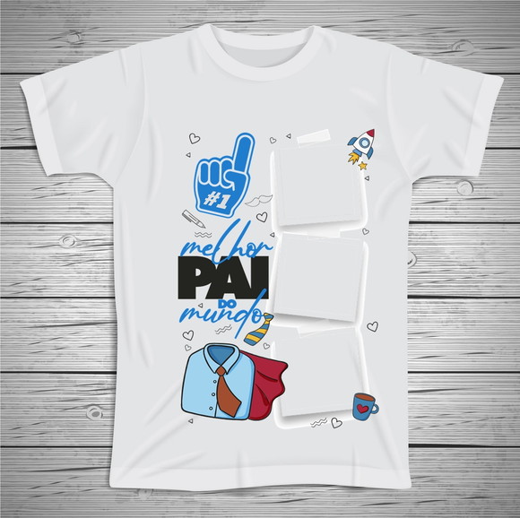 Camiseta Dia dos Pais Personalizada com Foto
